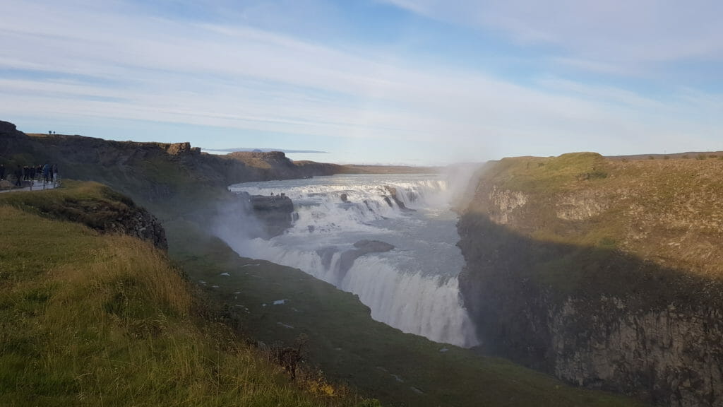 Gullfoss the Golden Waterfalls of Iceland