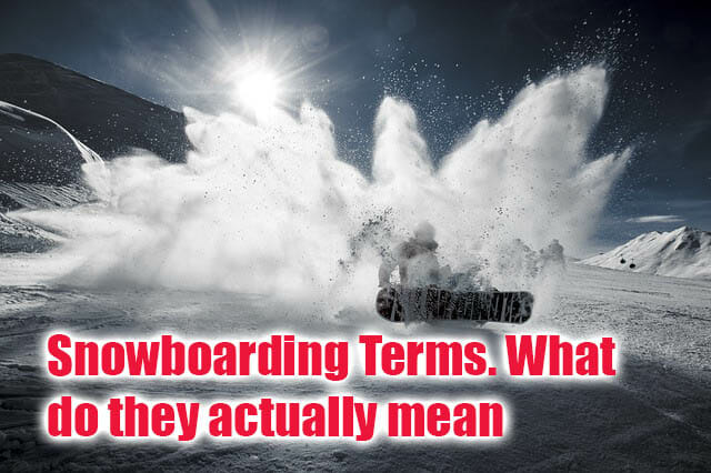 snowboarding terms