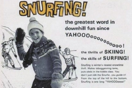 <span style="text-decoration: underline; color: #ff6600;"><strong>1965 Snurfing (contributed greatly to Modern Day Snowboarding)</strong></span>