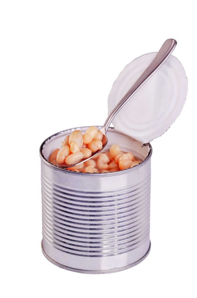 canned beans or vegetables