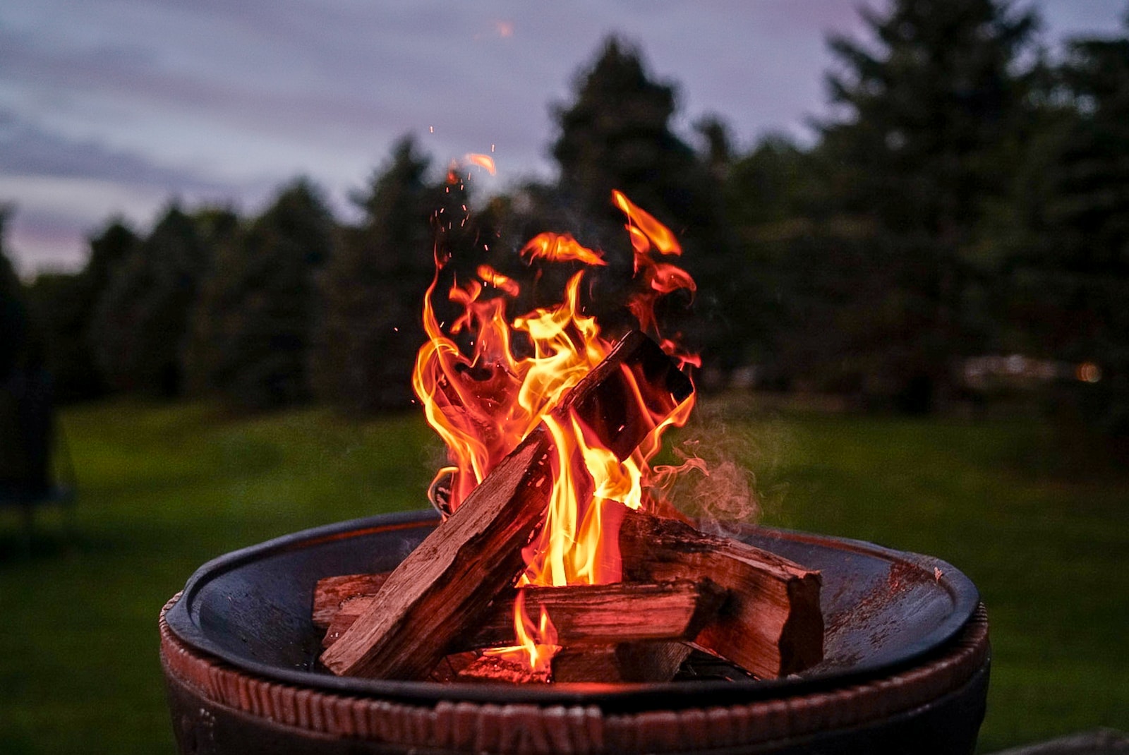 Campfire therapy for stress relief