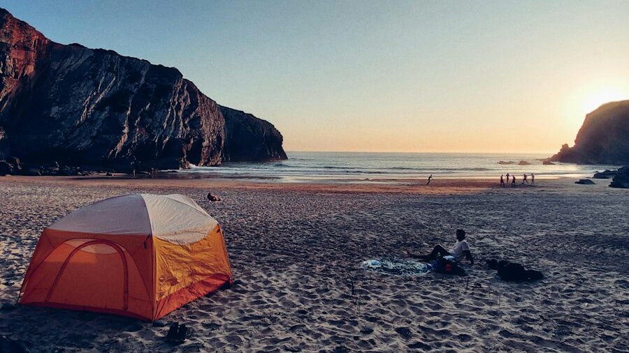 Seaside camping